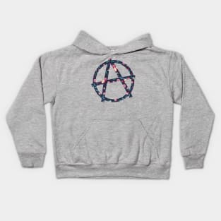 A flower anarchy Kids Hoodie